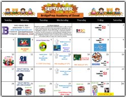 UPDATED September Activities Calendar! 